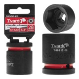 Cheie tubulara de impact in 6 puncte 3 / 4&quot;, 28 mm, Cr-Mo, Tvardy T00212-28