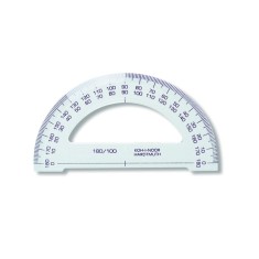 Raportor 180 grade, 10 cm cristal Koh-I-Noor