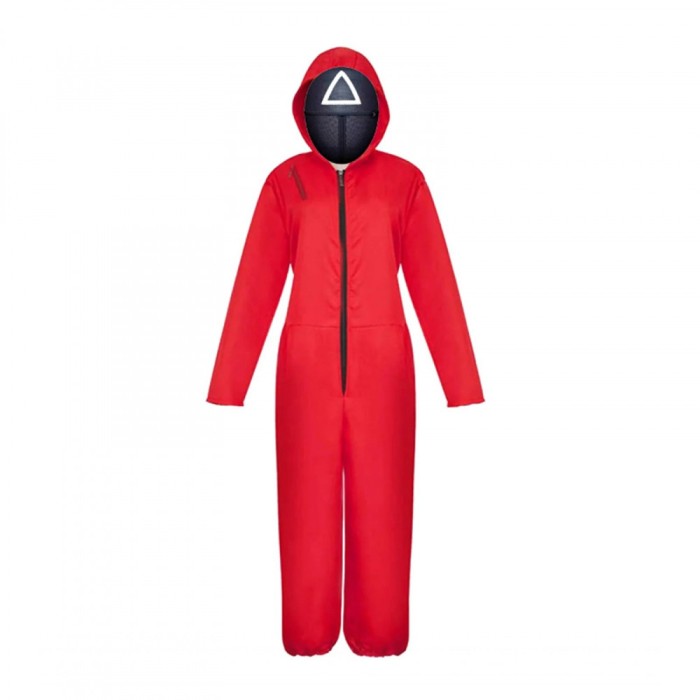 Costum gardian Squid Game, KidMania&reg;, model Triunghi pentru adulti - Jocul Calamarului M