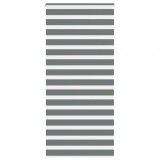 Cumpara ieftin Jaluzea tip zebra gri inchis latime tesatura 105,9 cm poliester