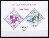 DB1 Sport Hokey Ski Monaco Olimpiada Iarna Lake Placid 1980 SS MNH