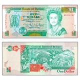 !!! F. RARR : BELIZE - 1 DOLAR 1990 - P 51 - UNC