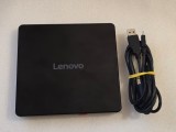 DVD-Writer Extern Lenovo GP60NB60, USB 2.0, Portable Slim, CD/DVD Burner Player, Negru