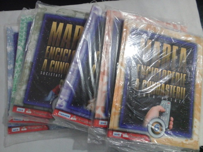 MAREA ENCICLOPEDIE A CUNOASTERII (in 6 volume sigilate) : Vol. 1 Universul si Pamantul / Vol. 2 Stiinta si Progres / Vol. 3 Societate