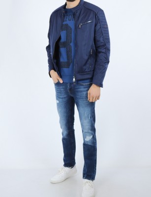 Geaca Marciano Guess, bleumarin, M-L foto