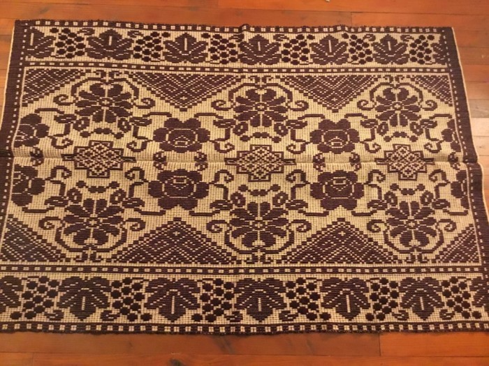 arta / traditie / rustic / design - Cuvertura , Macat , Scoarta , Patura taraneasca realizata manual la razboiul de tesut !