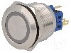 Intrerupator anti-vandalism, ON-ON, &Oslash;25mm, ONPOW - GQ25-11ZE/G/24V/S
