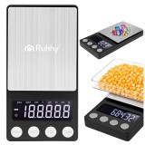 Cantar de precizie de buzunar Ruhhy 500 g x 0,01 g, negru