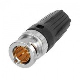 Conector BNC tata HD-SDI 0.6/3.7 RG59, Neutrik NBNC75BLP7