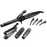 Ondulator multifuncțional Remington S8670, 5 accesorii, &icirc;nveliș ceramic, negru