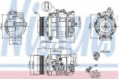 Compresor clima, aer conditionat Audi A4 (8e2, B6) 1.6 1.8 T quattro 2.0 FSI NISSENS - 89092 foto