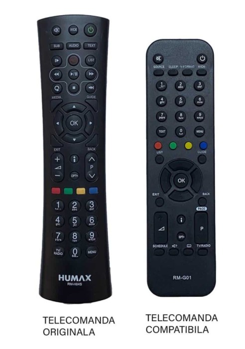 Telecomanda compatibila pentru reciver DIGI RM-G01 compatibil cu originalul RM-H04S IR 724 (340-1)