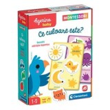 Joc Educativ de Asociere a Culorilor cu Imagini &icirc;n Relief, Set 8 Cartonase, Multicolor, CMCLASS