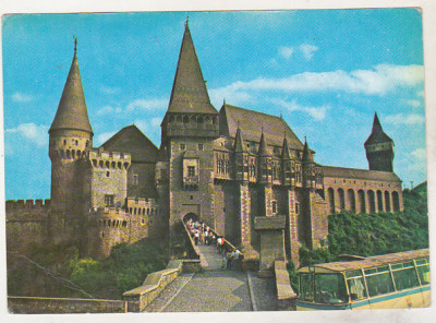 bnk cp Hunedoara - Castelul Huniazilor - circulata - marca fixa foto