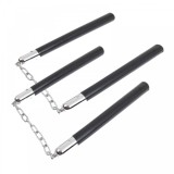 Cumpara ieftin Set 2 Nunceag Ideallstore, 31cm, Lemn Negru, Autoaparare, Nunchuck, Antrenament