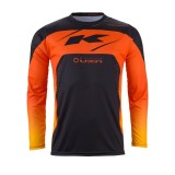 Tricou cross/enduro Kenny Racing Track Focus portocaliu/negru marime S