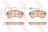 Set placute frana,frana disc FIAT DUCATO platou / sasiu (250, 290) (2006 - 2016) TRW GDB2069
