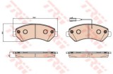 Set placute frana,frana disc FIAT DUCATO bus (250, 290) (2006 - 2016) TRW GDB2069