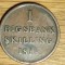 Danemarca -moneda de colectie rara- 1 Rigsbankskilling 1818 - an unic de batere!