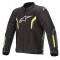 Geaca textil moto Alpinestars Ast V2 Air, negru/fluo/galben, marime S