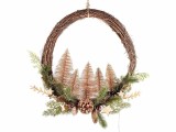 Coronita Craciun cu leduri 35 cm