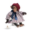 Maimutica Reborn cu Scutec, Rochita Cu Caciulita Rosie Si Suzeta, Asivil