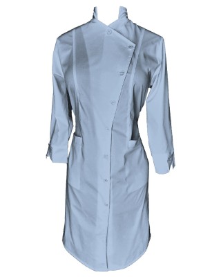 Sarafan Medical Pe Stil, Albastru deschis cu nasturi, Model Alice - XL foto