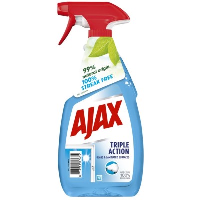 Detergent geamuri Ajax Triple Action, cu pulverizator, 500 ml foto