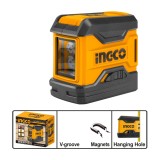 Nivela cu Laser Rosu Fixa 0-15m, Ingco HLL156508