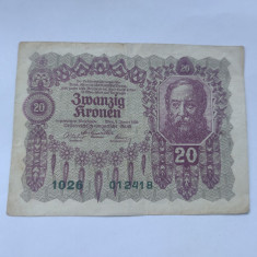 Bancnota 20 kronen 1922