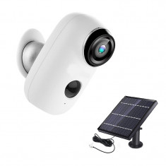 Kit Camera supraveghere de exterior Wi-Fi HeimVision, 1080P, Nightvision, senzor/notificare miscare, acumulator, panou solar foto