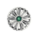 Cumpara ieftin Set 4 Capace Roti pentru Skoda Nou Verde, model Royal Gray, R16, SKODA