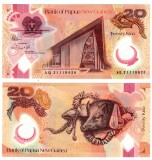 PAPUA NOUA GUINEE █ bancnota █ 20 Kina █ 2021 █ P-53 █ POLYMER █ UNC necirculata