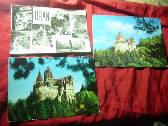 3 Ilustrate Bran - Castelul 1966 si1972 , Vederi 1963