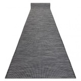 Din iuta, cu țesătură plată, covor PATIO Sisal cu model simplu 2778 negru, 97 cm