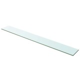 vidaXL Raft din sticlă transparentă, 100 x 12 cm