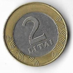 Moneda 2 litai 1999 - Lituania foto