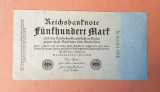 500 Marci anul 1922 - Bancnota veche Germania Reichsbanknote