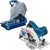 Bosch GCO 14-24 J + GKS 190 - Debitator metale stationar 2400 W 355x25.4 mm + Fierastrau circular 1400 W 190x30 mm