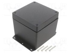 Carcasă universală HAMMOND 121mm x 121mm x 102mm cu lame de fixare