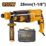 Ciocan Rotopercutor SDS 950W, 2.5 J, Ingco RGH9528