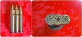 H347-Bricheta tip cartus glont fuctionala veche pe gaz- design 3cartuse Winter Lighter Bullet-contra vantului.