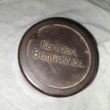 WW2 Cutie bachelită originală germană Kart Vorl 8 cm L.34 1943 Mint.Zunderbuchse, Altul