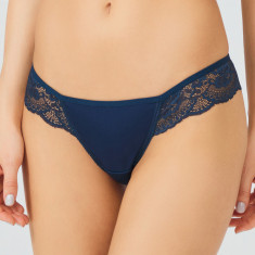 GS1156-123 Chilot tanga elastic cu dantela florala