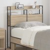 VidaXL Tăblie cap cu raft Stejar sonoma 90 cm Lemn compozit