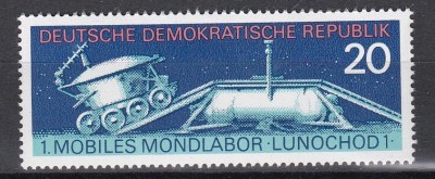 Germania RDG 1971 - Cosmonautica - Lunokhod I, MNH foto