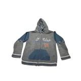 Bluza cu fermoar , culoarea gri, varsta 4 ani
