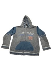 Bluza cu fermoar , culoarea gri, varsta 4 ani