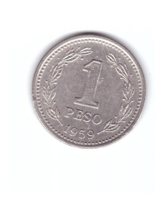 Moneda Argentina 1 peso 1959, stare buna, curata