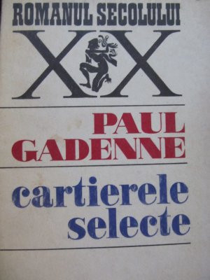 Cartierele selecte - Paul Gardenne